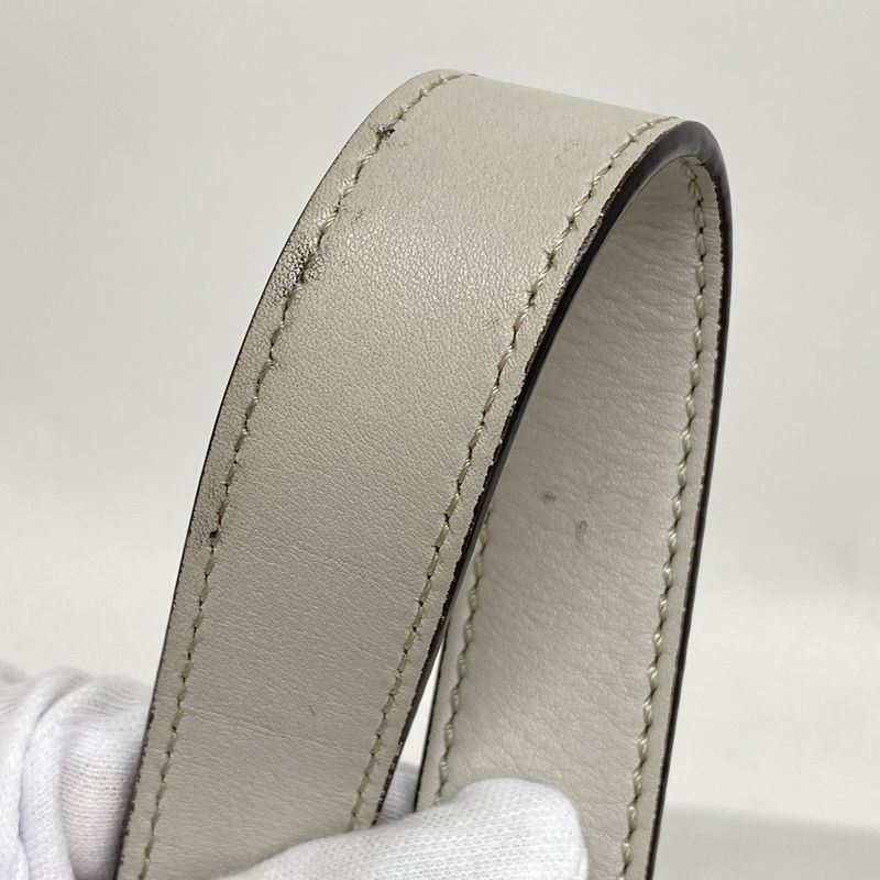 Fendi Handbag By-the-way Leather Gray Yellow Pink Silver Hardware 2way Bag