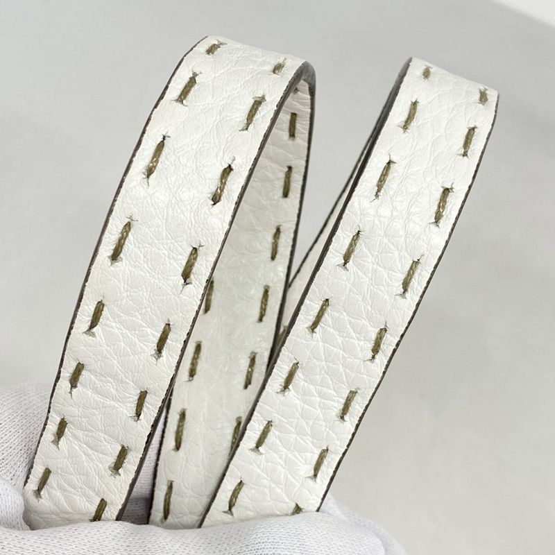 Fendi Handbag Selleria Peekaboo Leather White Gold Hardware 2way Bag Ladies