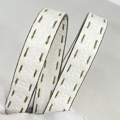 Fendi Handbag Selleria Peekaboo Leather White Gold Hardware 2way Bag Ladies