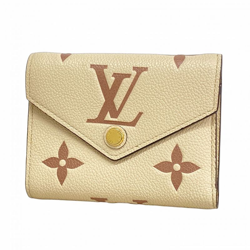 Louis Vuitton Trifold Wallet Monogram/empreinte Bi-color Portefeuille Victorine