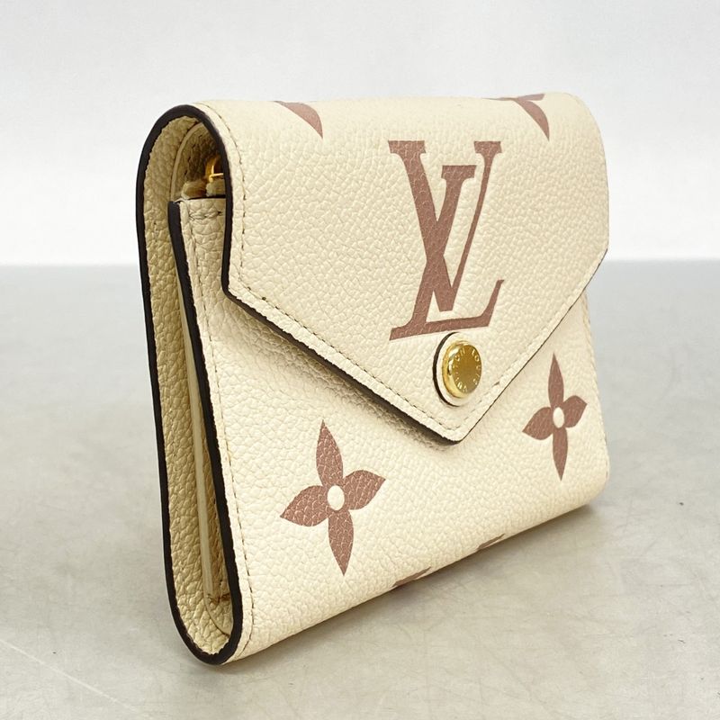 Louis Vuitton Trifold Wallet Monogram/empreinte Bi-color Portefeuille Victorine