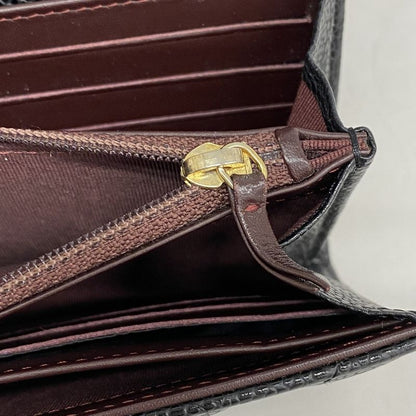 Chanel Long Wallet Matelasse Caviar Skin Black Gold Hardware Women