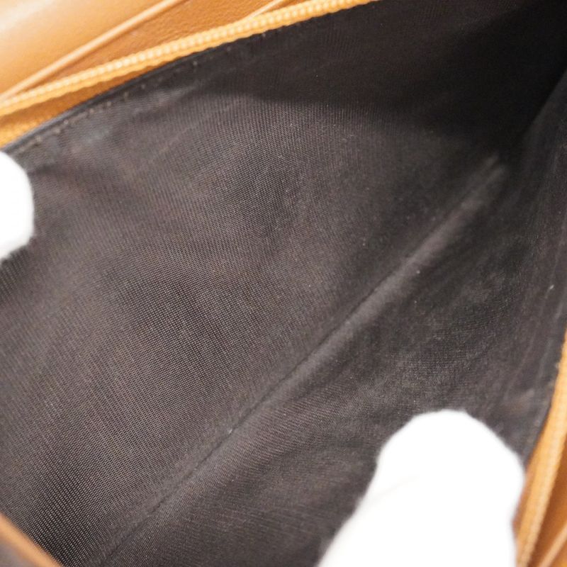 Gucci Long Wallet Horsebit 382274 Suede Brown Gold Hardware Women