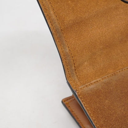 Gucci Long Wallet Horsebit 382274 Suede Brown Gold Hardware Women