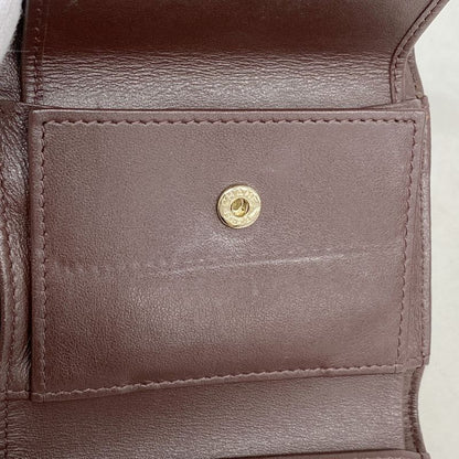 Chanel Trifold Wallet Matelasse Caviar Skin Black Gold Hardware Women