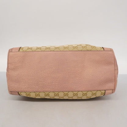 Gucci Handbag GG Canvas 323675 Canvas Beige Pink Gold Hardware 2way Bag Ladies