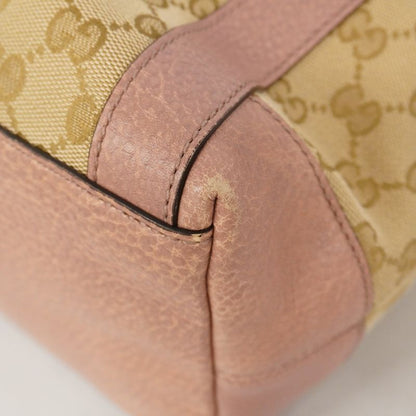 Gucci Handbag GG Canvas 323675 Canvas Beige Pink Gold Hardware 2way Bag Ladies