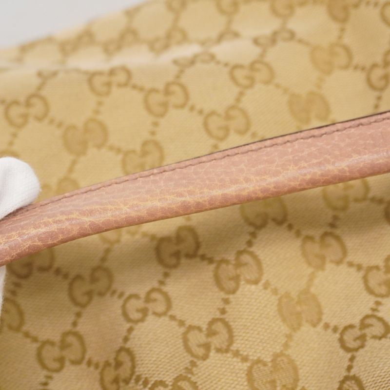 Gucci Handbag GG Canvas 323675 Canvas Beige Pink Gold Hardware 2way Bag Ladies