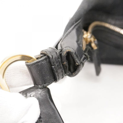 Gucci Shoulder Bag GG Canvas 001 4288 Canvas Black Chien Pan Gold Hardware Women