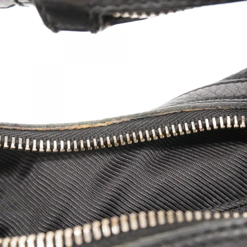 Gucci Shoulder Bag GG Canvas 001 4288 Canvas Black Chien Pan Gold Hardware Women