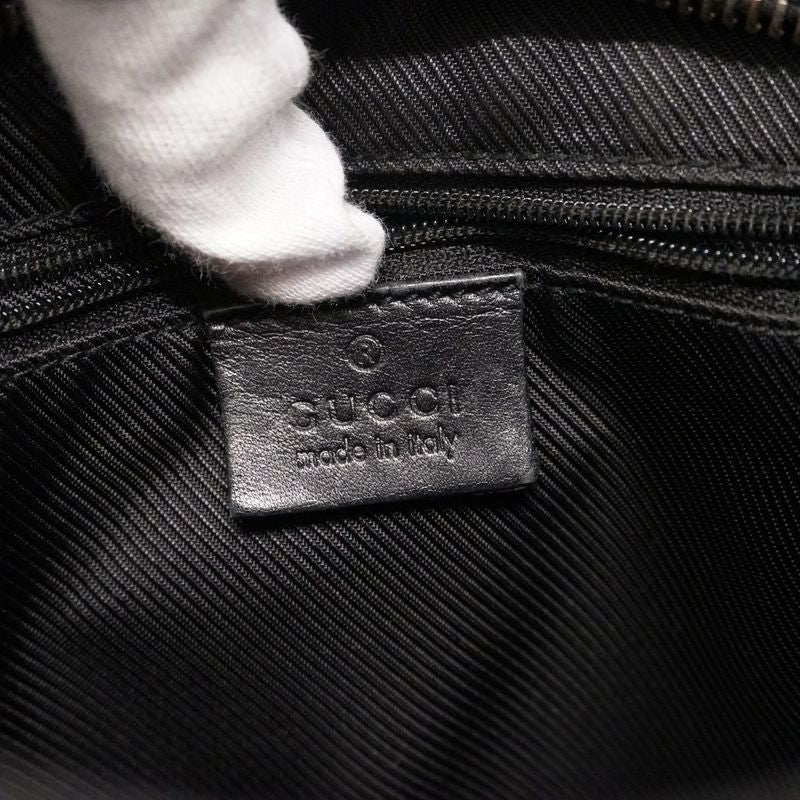 Gucci Shoulder Bag GG Canvas 001 4288 Canvas Black Chien Pan Gold Hardware Women