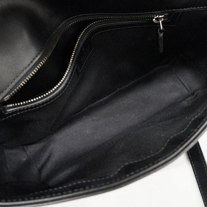 Gucci Shoulder Bag GG Marmont 443497 Leather Black Silver Hardware Women