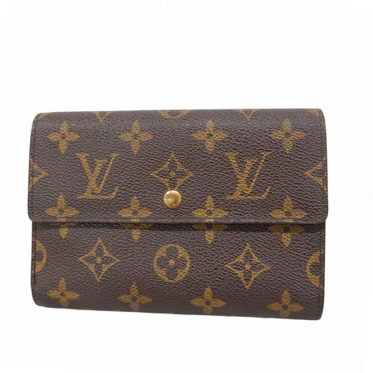 Louis Vuitton Trifold Wallet Monogram Porte Trésor Etui Papier M61202 Brown