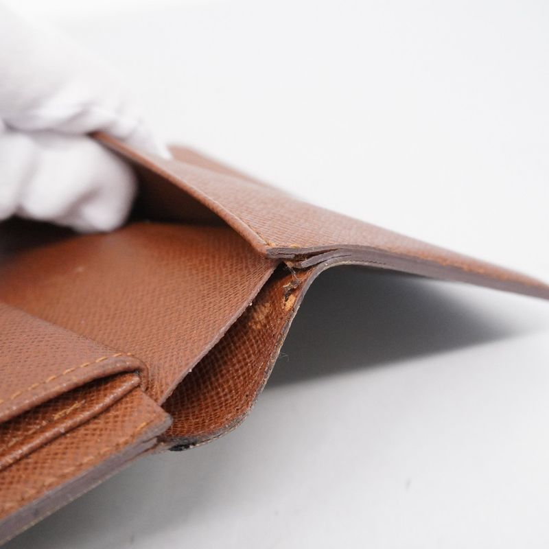 Louis Vuitton Trifold Wallet Monogram Porte Trésor Etui Papier M61202 Brown