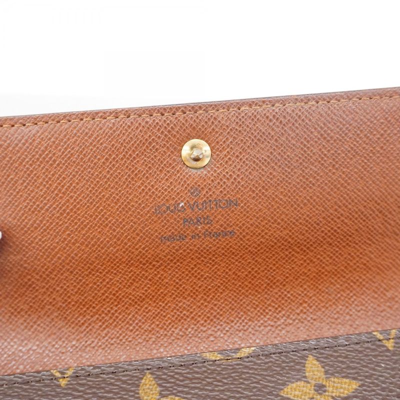 Louis Vuitton Trifold Wallet Monogram Porte Trésor Etui Papier M61202 Brown