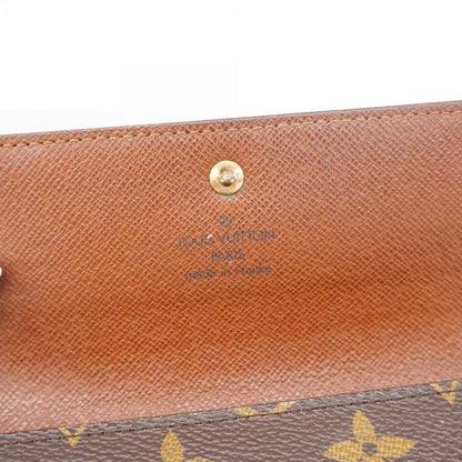 Louis Vuitton Trifold Wallet Monogram Porte Trésor Etui Papier M61202 Brown