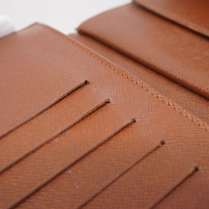 Louis Vuitton Trifold Wallet Monogram Porte Trésor Etui Papier M61202 Brown