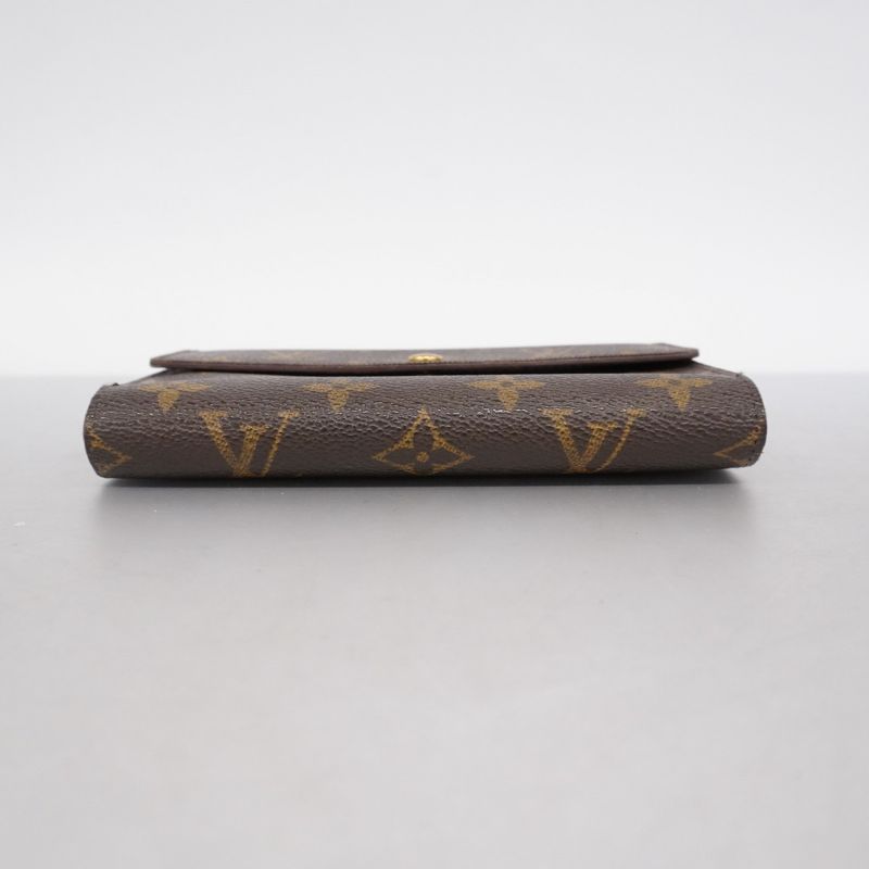 Louis Vuitton Trifold Wallet Monogram Porte Trésor Etui Papier M61202 Brown