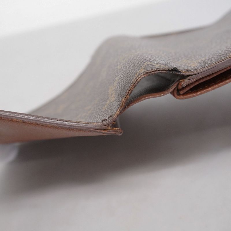 Louis Vuitton Trifold Wallet Monogram Porte Trésor Etui Papier M61202 Brown