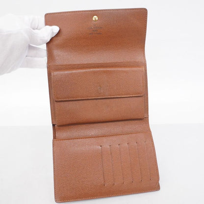 Louis Vuitton Trifold Wallet Monogram Porte Trésor Etui Papier M61202 Brown