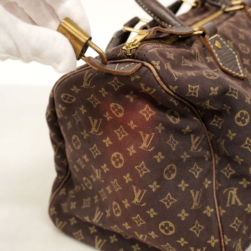 Louis Vuitton Handbag Monogram Mini Lin Speedy 30 M95224 Ebene Womens
