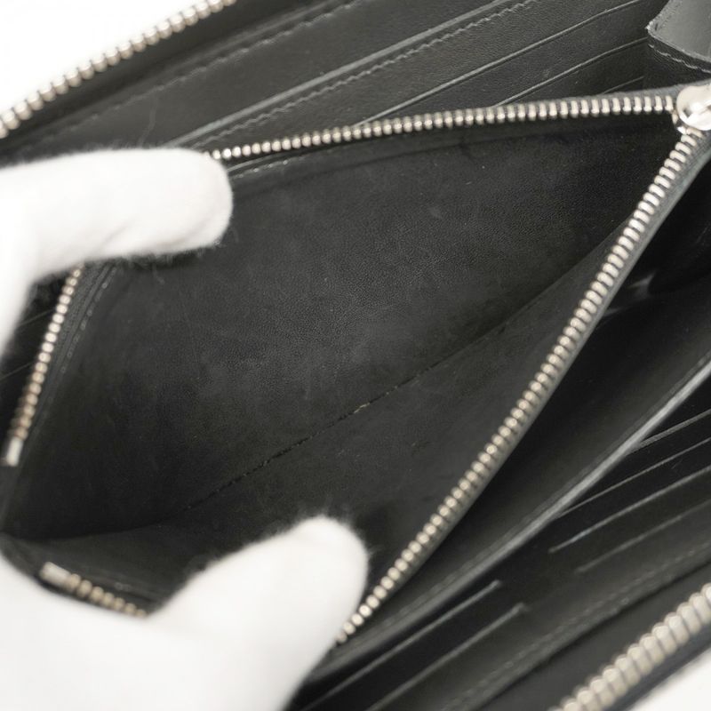 Louis Vuitton Long Wallet Damier Graphite Zippy XL N41503 Black Men's