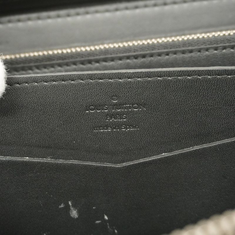 Louis Vuitton Long Wallet Damier Graphite Zippy XL N41503 Black Men's