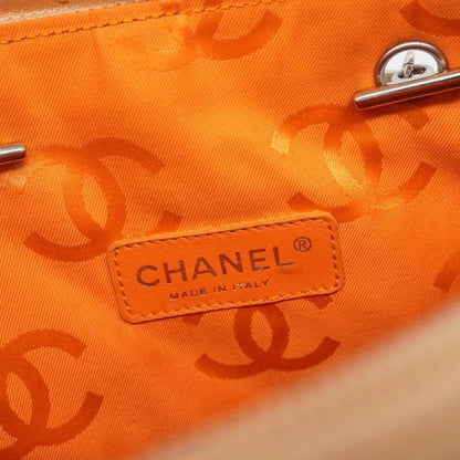 Chanel Tote Bag Cambon Lambskin Beige Silver Hardware Women