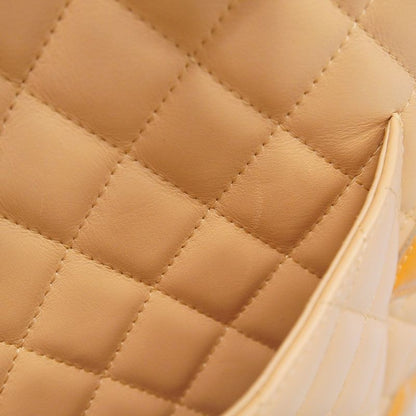 Chanel Tote Bag Cambon Lambskin Beige Silver Hardware Women