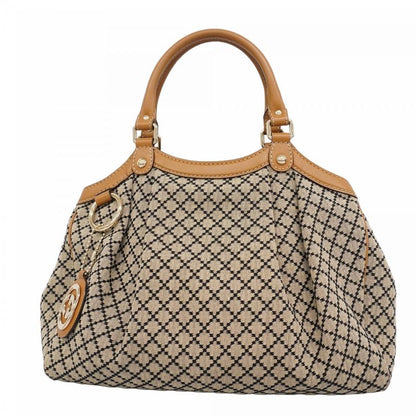 Gucci Tote Bag Diamante/sookie 211944 Canvas Brown Gold Hardware Women's