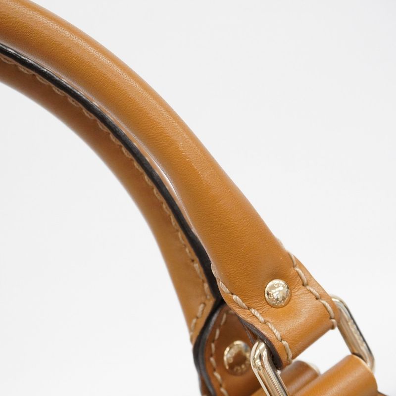 Gucci Tote Bag Diamante/sookie 211944 Canvas Brown Gold Hardware Women's