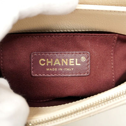 Chanel Handbag Matelasse Chain Leather White Gold Hardware 2way Bag Ladies