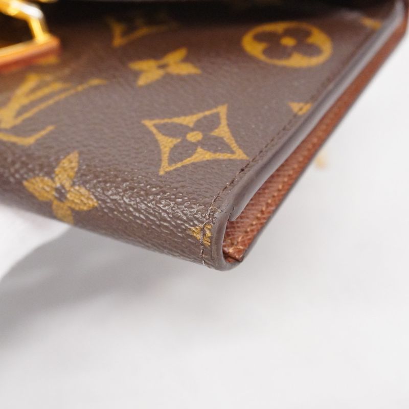Louis Vuitton Trifold Long Wallet Monogram Portefeuille Eugenie M60123 Brown