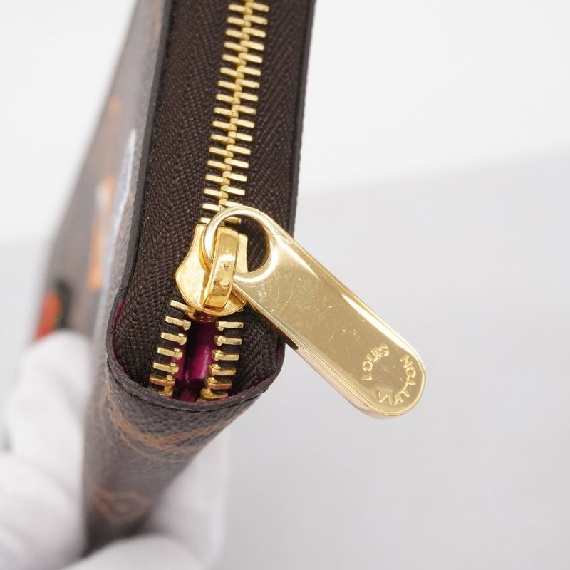 Louis Vuitton Long Wallet Monogram Patches Zippy Wallet M63392 Brown Ladies