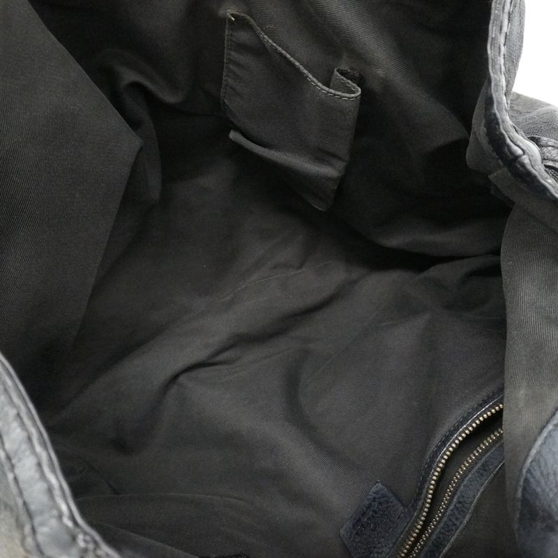 Gucci Handbag GG Canvas 223972 Canvas Black Chien Pan Gold Hardware Women