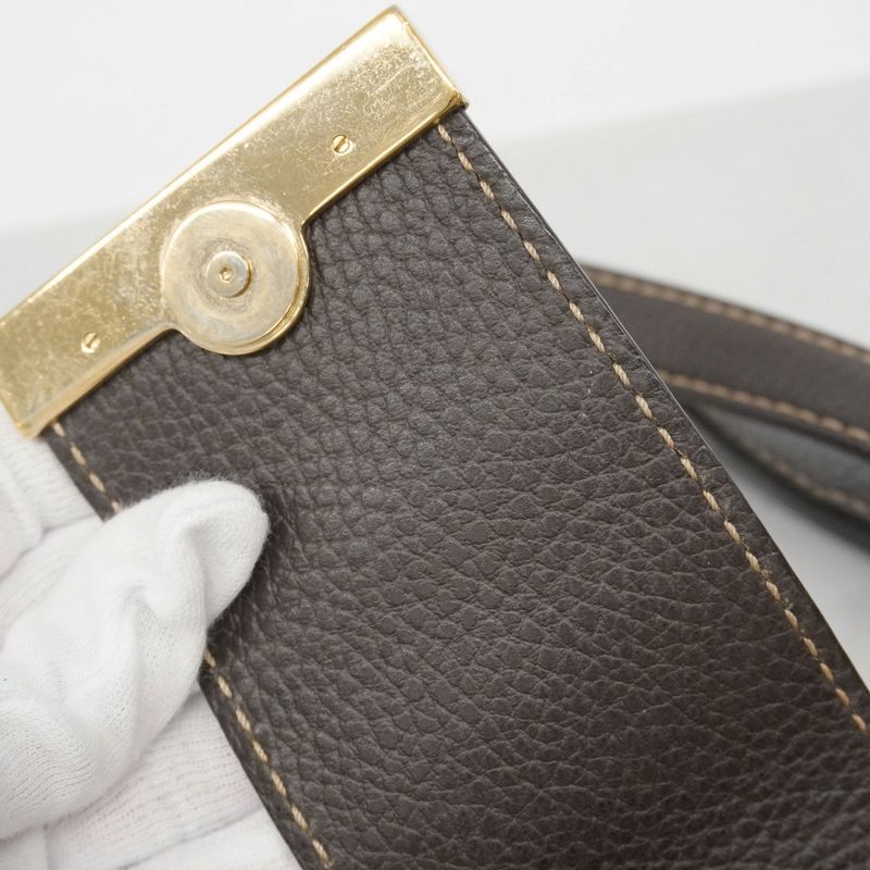 Gucci Handbag GG Canvas 364835 Canvas Brown Gold Hardware Women