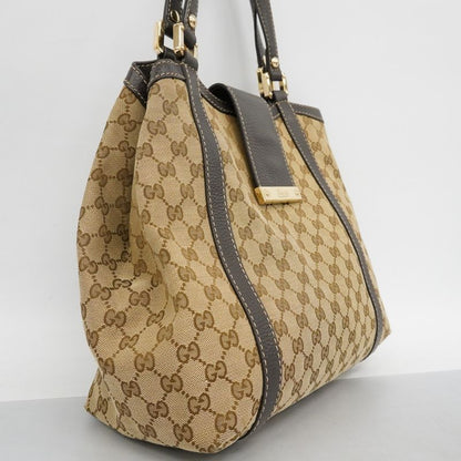 Gucci Handbag GG Canvas 364835 Canvas Brown Gold Hardware Women