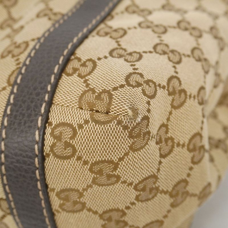 Gucci Handbag GG Canvas 364835 Canvas Brown Gold Hardware Women