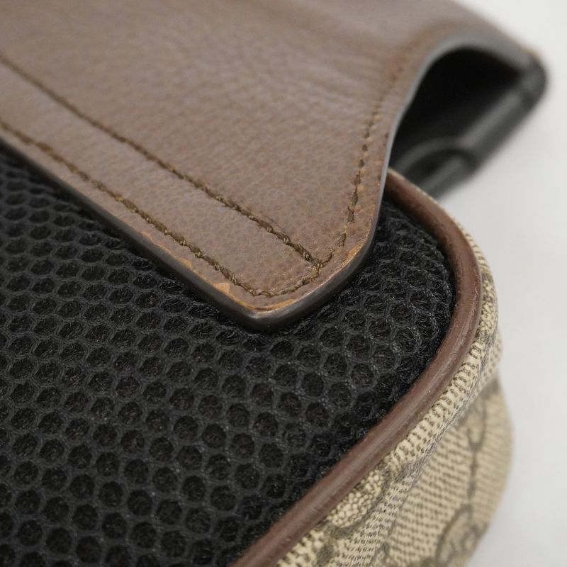 Gucci Body Bag Ophidia 574796 PVC Brown Gold Hardware Men's