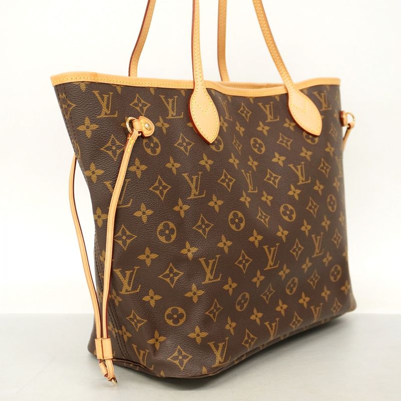 Louis Vuitton Tote Bag Monogram Neverfull MM M40156 Brown Ladies