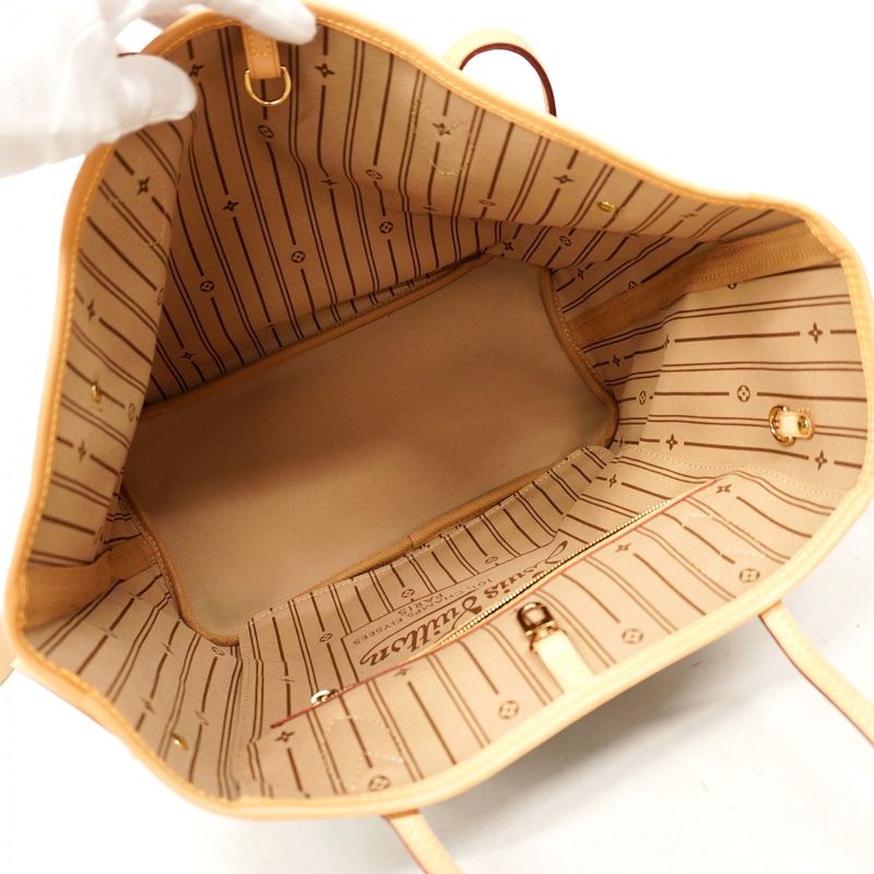 Louis Vuitton Tote Bag Monogram Neverfull MM M40156 Brown Ladies