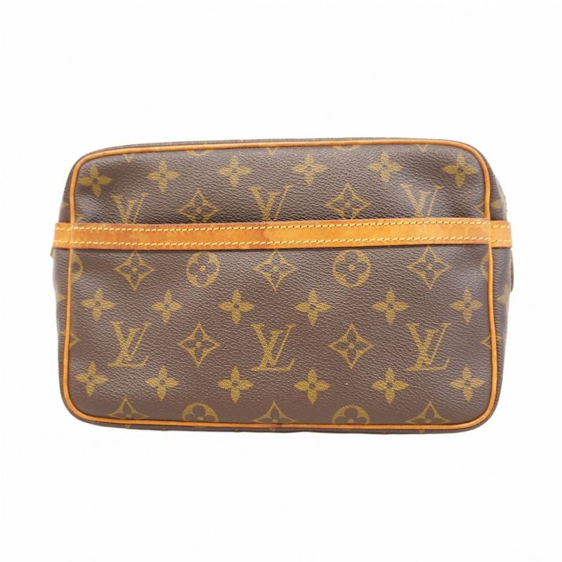 Louis Vuitton Clutch Bag Monogram Compiegne 23 M51847 Brown Men Women Unisex