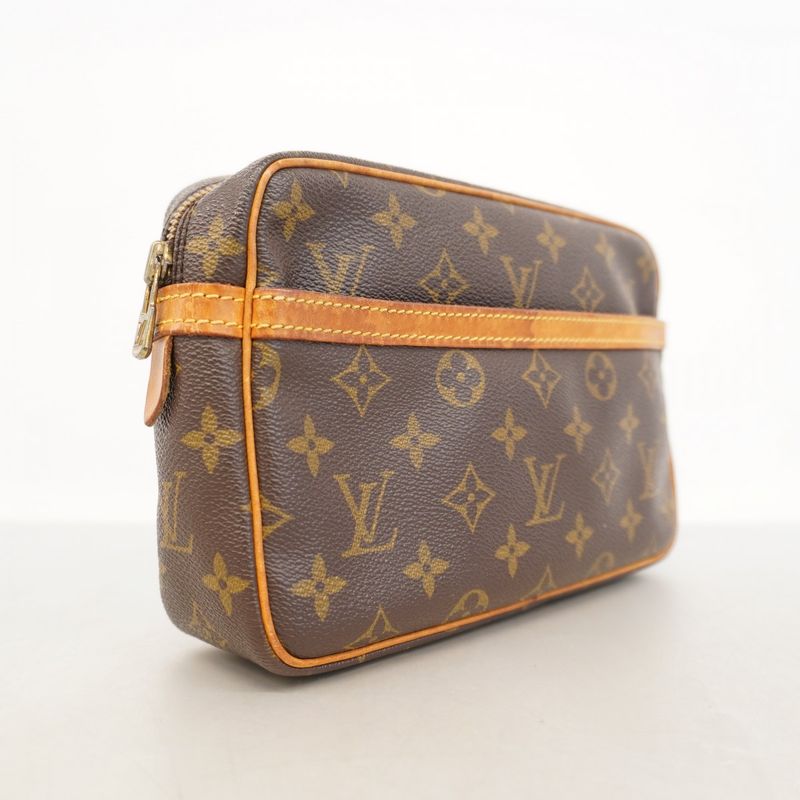 Louis Vuitton Clutch Bag Monogram Compiegne 23 M51847 Brown Men Women Unisex