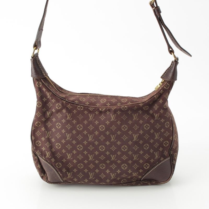 Louis Vuitton Monogram Mini Lin Boulogne Ebène Shoulder Bag M95225 Brown