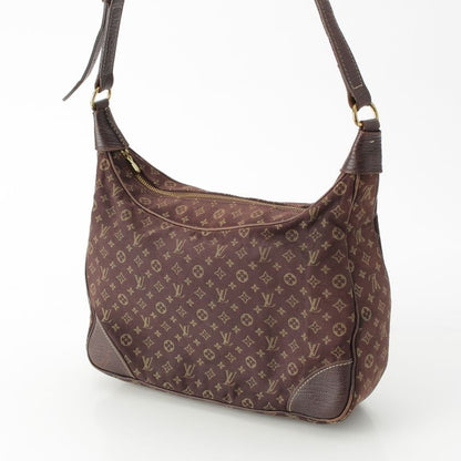 Louis Vuitton Monogram Mini Lin Boulogne Ebène Shoulder Bag M95225 Brown