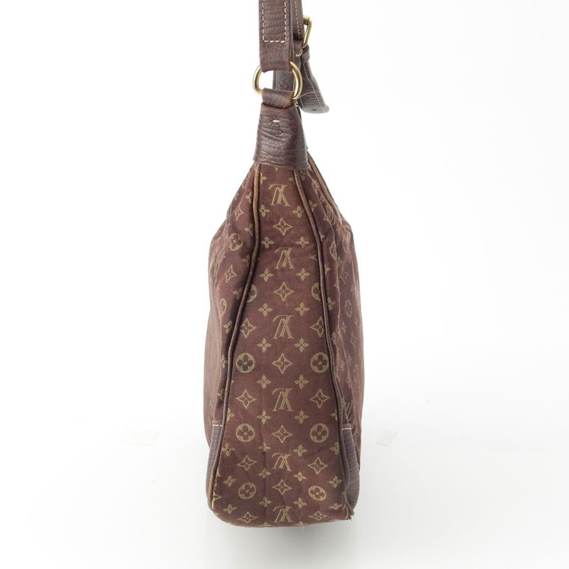 Louis Vuitton Monogram Mini Lin Boulogne Ebène Shoulder Bag M95225 Brown