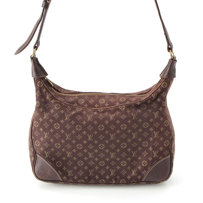 Louis Vuitton Monogram Mini Lin Boulogne Ebène Shoulder Bag M95225 Brown