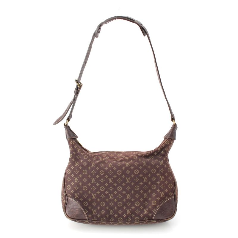 Louis Vuitton Monogram Mini Lin Boulogne Ebène Shoulder Bag M95225 Brown