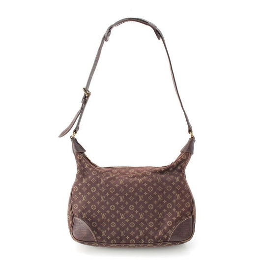 Louis Vuitton Monogram Mini Lin Boulogne Ebène Shoulder Bag M95225 Brown