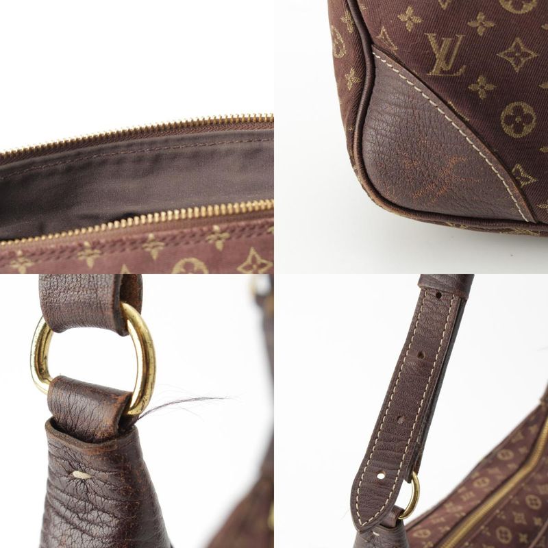 Louis Vuitton Monogram Mini Lin Boulogne Ebène Shoulder Bag M95225 Brown